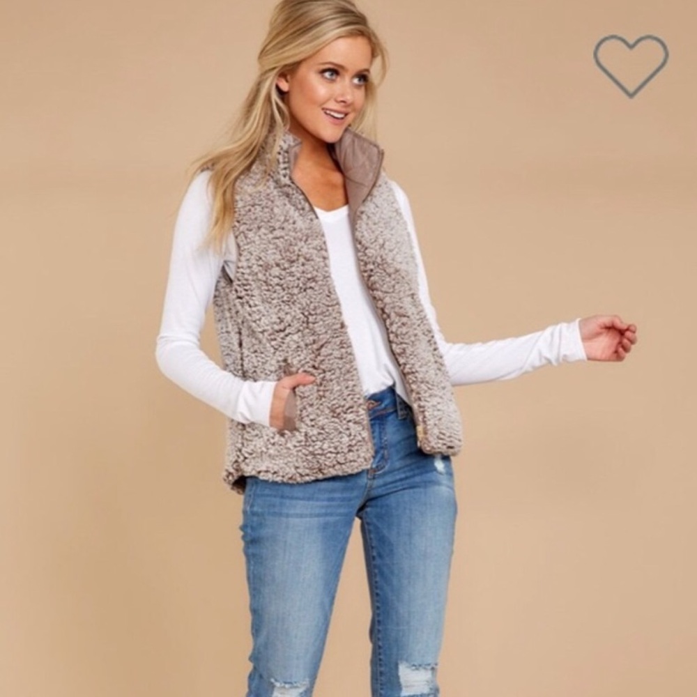 Thread & Supply Mauve Fuzzy Vest